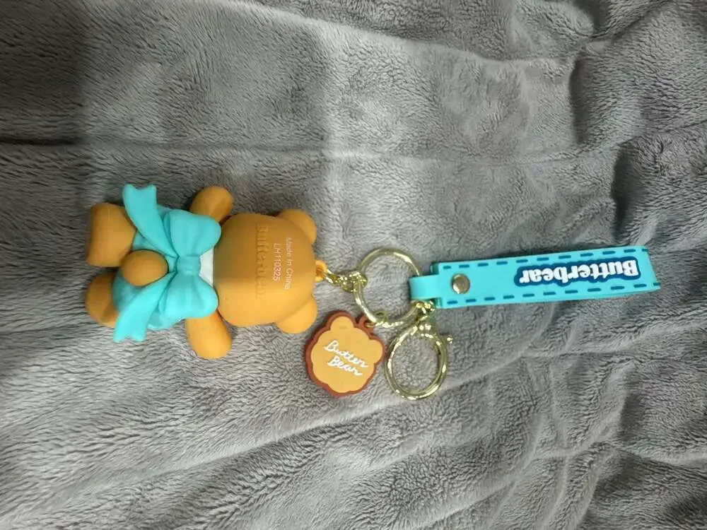 Butterbear Everyday Series Keychain Figure with Blue Strap